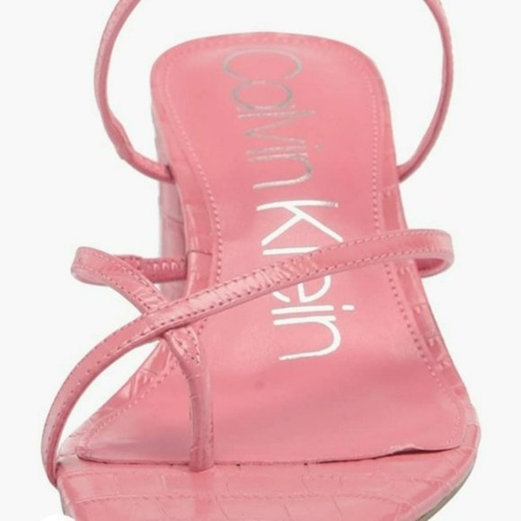 Calvin Klein Becca Strappy Slide Sandals Pink -8.5 - Picture 2 of 10